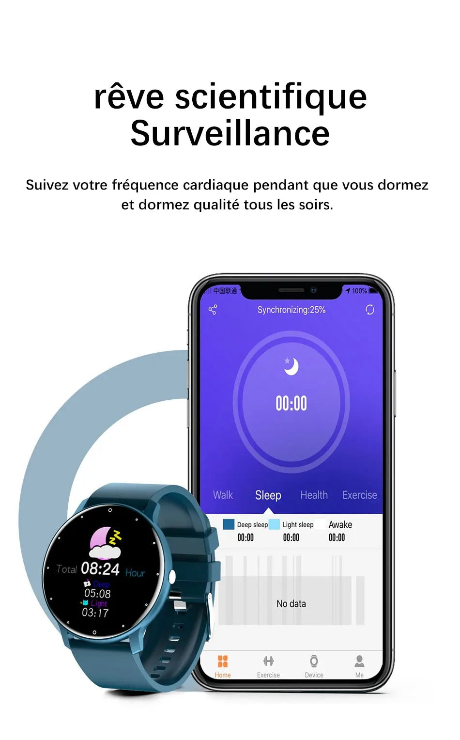 Premium Smartwatch for iPhone – Full Touchscreen Fitness Tracker with Bluetooth, Heart Rate Monitor, IP67 Waterproof
