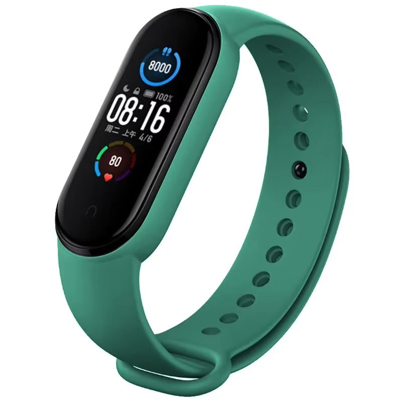 Comfort Fit Silicone Strap – Replacement Wristband for Smart Fitness Tracker 7 6 5 4 3, Adjustable Smartwatch Band, Skin-Friendly, Durable Accessory