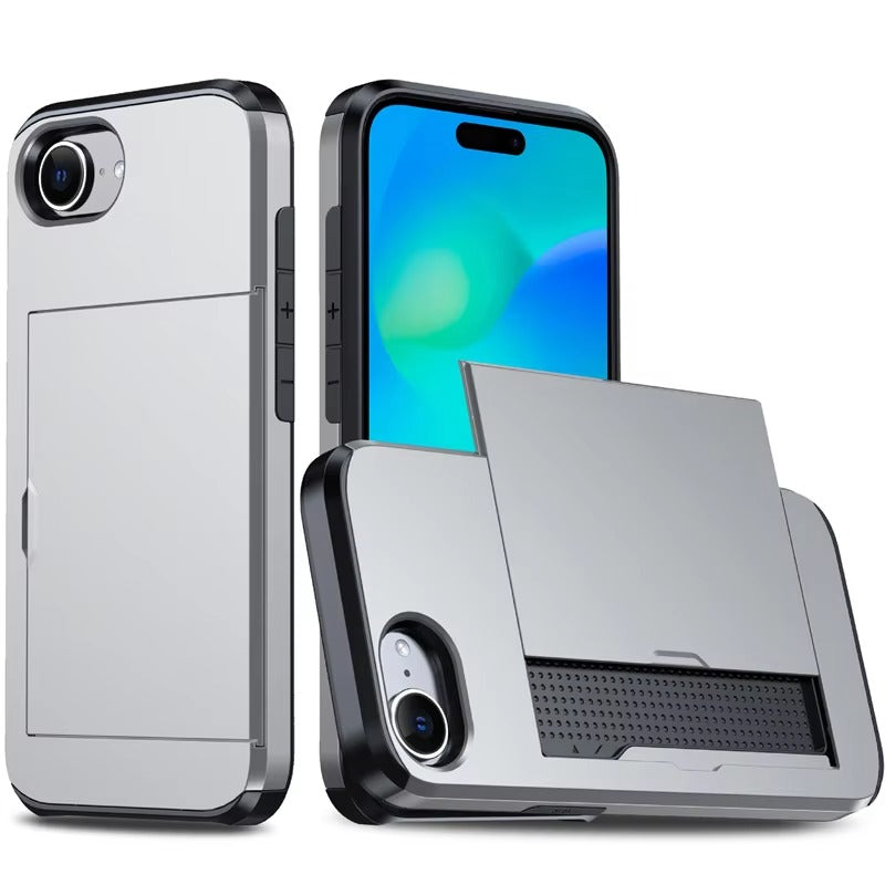 Robust Apple iPhone Case, MagSafe Compatible, Camera Lens and Screen Protection, Ultra Thin, Shockproof, Magnetic, Full All Around Protection, Slide Card Wallet Cover
