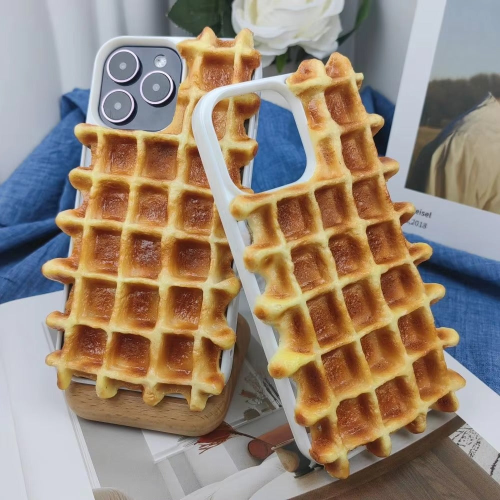 Premium Apple iPhone Case, MagSafe Compatible, Camera Lens and Screen Protection, Ultra Thin, Shockproof, Magnetic, Full All Around Protection, 3D Toast Bread Soft Cover