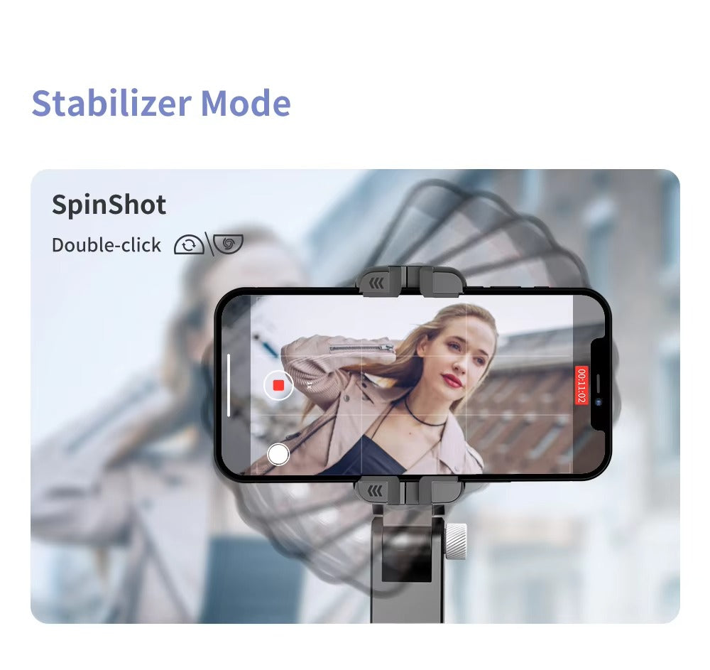 Premium, 360° Rotation, Gimbal Stabilizer, Selfie Stick – Tripod, Auto-Tracking, with Apple iPhone, and Smartphones