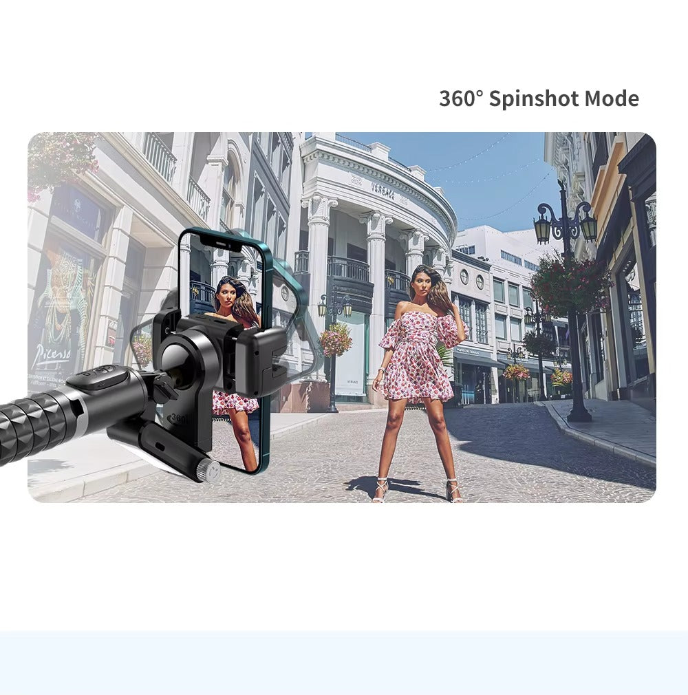 Premium, 360° Rotation, Gimbal Stabilizer, Selfie Stick – Tripod, Auto-Tracking, with Apple iPhone, and Smartphones