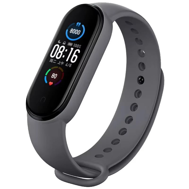 Comfort Fit Silicone Strap – Replacement Wristband for Smart Fitness Tracker 7 6 5 4 3, Adjustable Smartwatch Band, Skin-Friendly, Durable Accessory