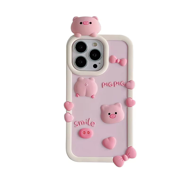 Premium Apple iPhone Case, MagSafe Compatible, Camera Lens and Screen Protection, Ultra Thin, Shockproof, Magnetic, Full All Around Protection, 3D Cartoon Kid Gift Cover