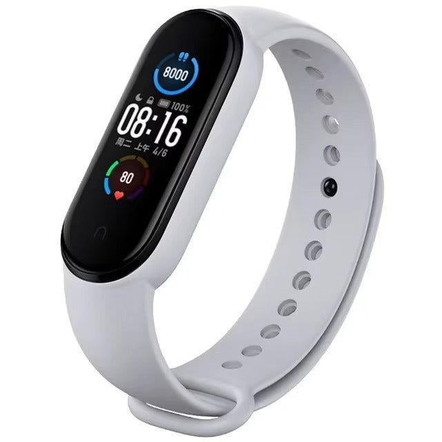 Comfort Fit Silicone Strap – Replacement Wristband for Smart Fitness Tracker 7 6 5 4 3, Adjustable Smartwatch Band, Skin-Friendly, Durable Accessory