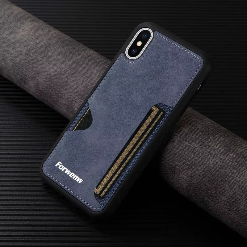 Luxury Apple iPhone Case, MagSafe Compatible, Camera Lens and Screen Protection, Ultra Thin, Shockproof, Magnetic, Full All Around Protection, Retro Leather Wallet Cover