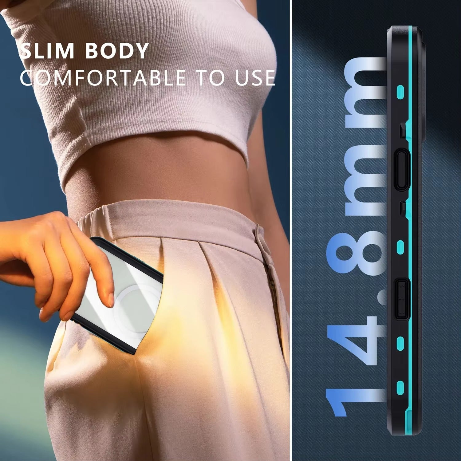 High Quality Waterproof Apple iPhone Case, MagSafe Compatible, Ultra Thin Magnetic with IP68 Dustproof Seal and Screen Guard