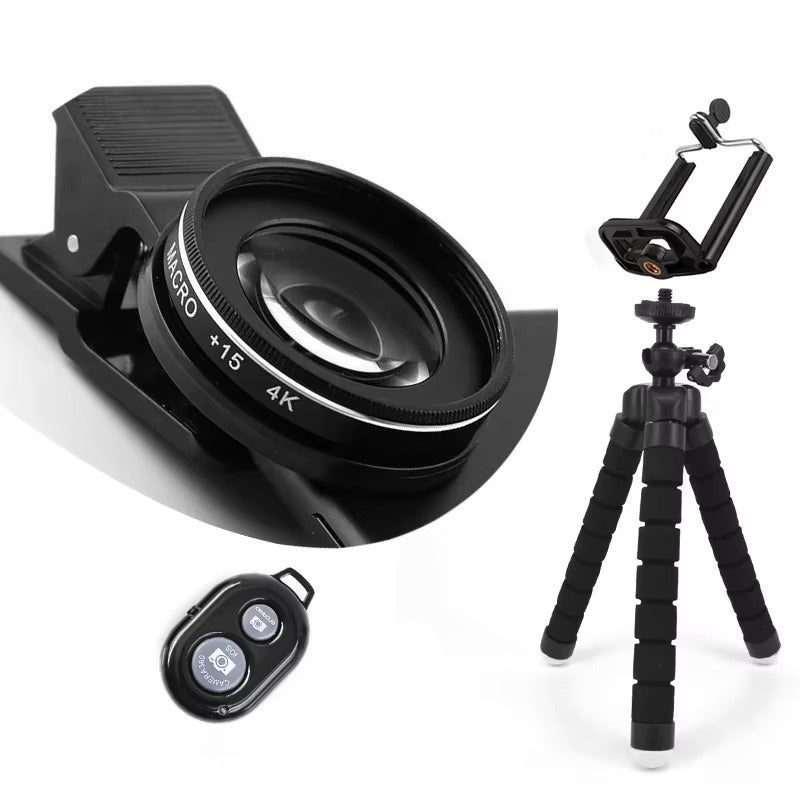Professional 4K HD Macro Lens for iPhone – 15X/30X Close-Up Phone Camera Lens for Eyelash, Compatible with Apple Devices