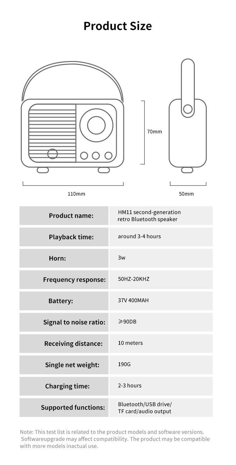High Quality Portable Bluetooth Speaker for iPhone, Waterproof Wireless Subwoofer, Outdoor Loud Music Box with Deep Bass for Car and Home Use