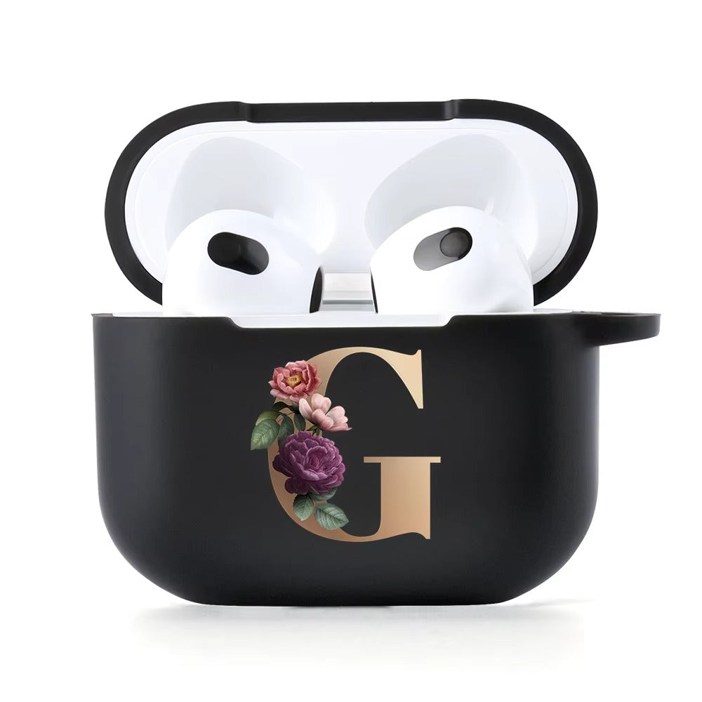 Premium Cute Cartoon Silicone AirPods Case Cover – A, B, C Letters & Fun Designs like Cat, Hearts, Angry Panda, Music Notes, for AirPods Pro 2, Pro, 3, 1/2