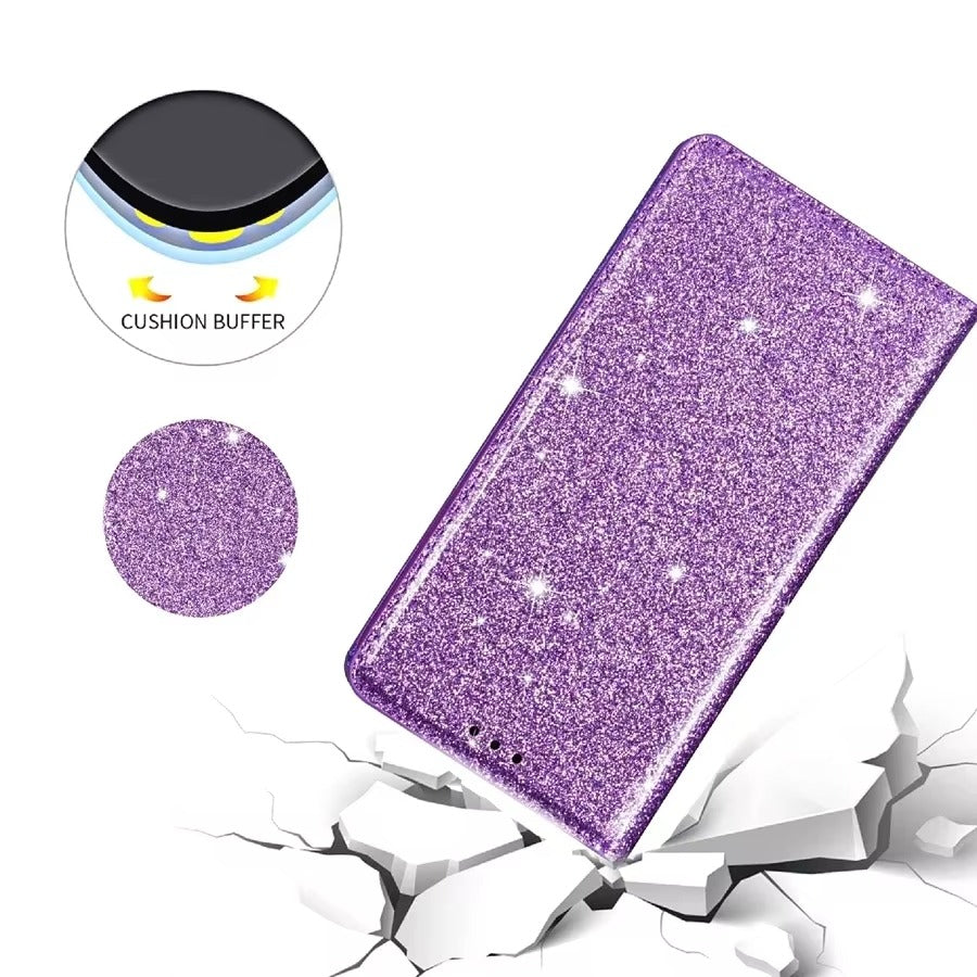 Luxury Apple iPhone Case, MagSafe Compatible, Camera Lens and Screen Protection, Ultra Thin, Shockproof, Magnetic, Full All Around Protection, Bling Wallet Leather Cover