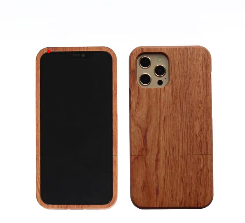 Luxury Apple iPhone Case, MagSafe Compatible, Camera Lens Protection, Screen Protection, Ultra Thin, Shockproof, Magnetic, Full All Around Protection, Wooden Back Cover