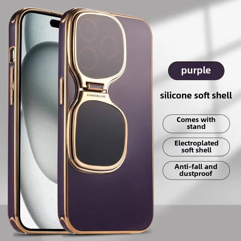 Premium Apple iPhone Case, MagSafe Compatible, Camera Lens and Screen Protection, Ultra Thin, Shockproof, Magnetic, Full All Around Protection, Fold Lens Stand Holder Cover
