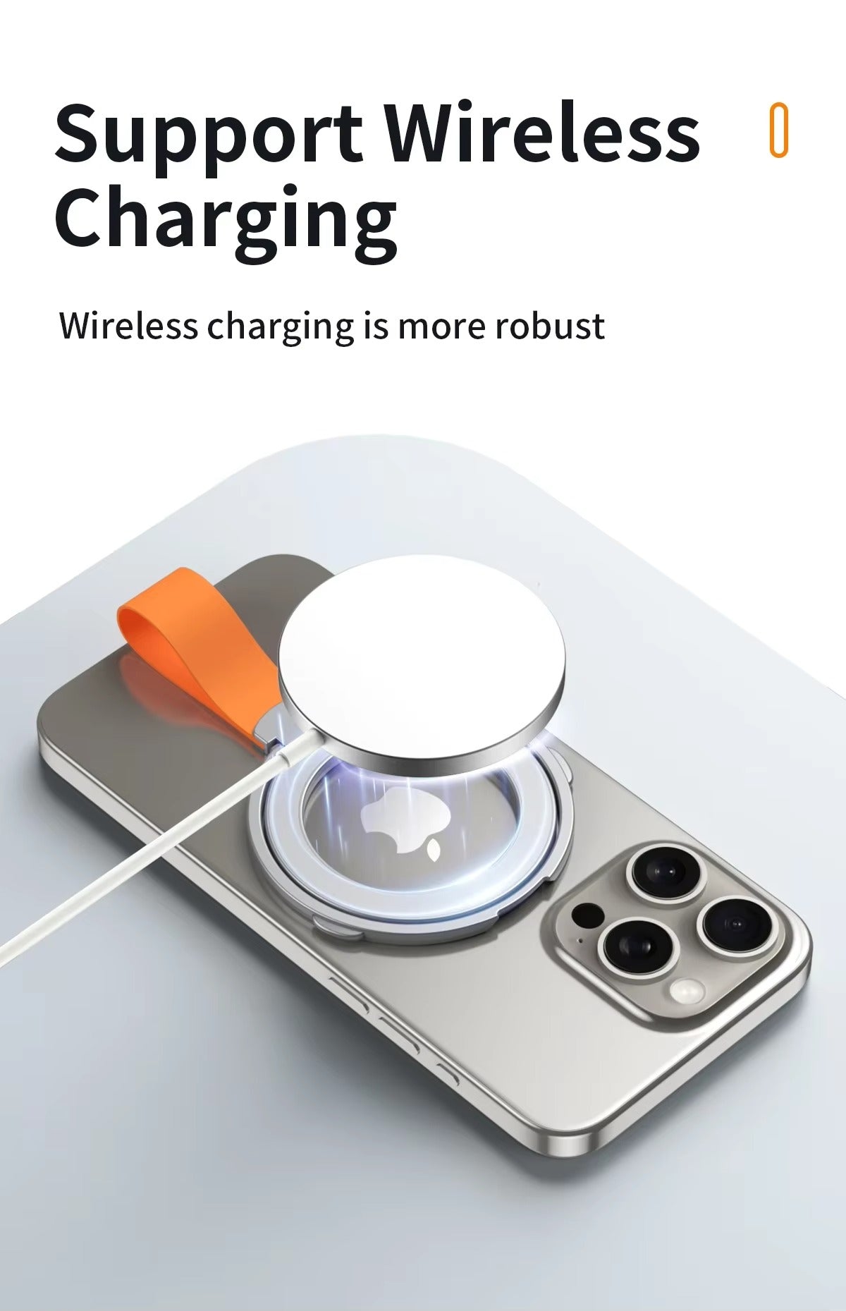 Premium, Magnetic Phone Ring Holder for MagSafe Rotatable Stand with, Strong Magnet Mount for Apple iPhone and Smartphones