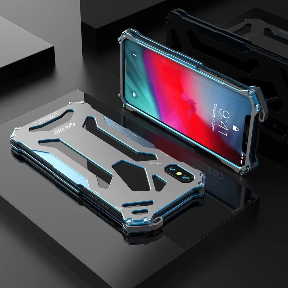 High Quality Apple iPhone Case, MagSafe Compatible, Camera Lens & Screen Protection, Ultra Thin, Shockproof, Magnetic Full All Around Cover – Hard Aluminum Metal Case with Shockproof Protection & Durable Design