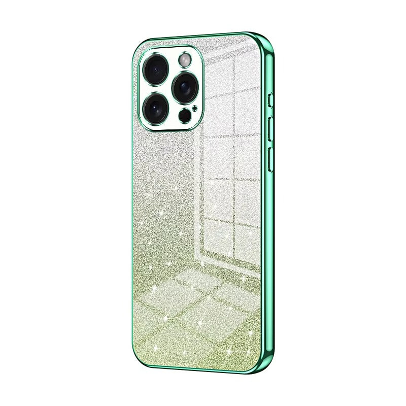 Luxury Apple iPhone Case, MagSafe Compatible, Camera Lens & Screen Protection, Ultra Thin, Shockproof, Magnetic Full All Around Cover – Electroplated Glitter Soft TPU Case with Shockproof Back Protection