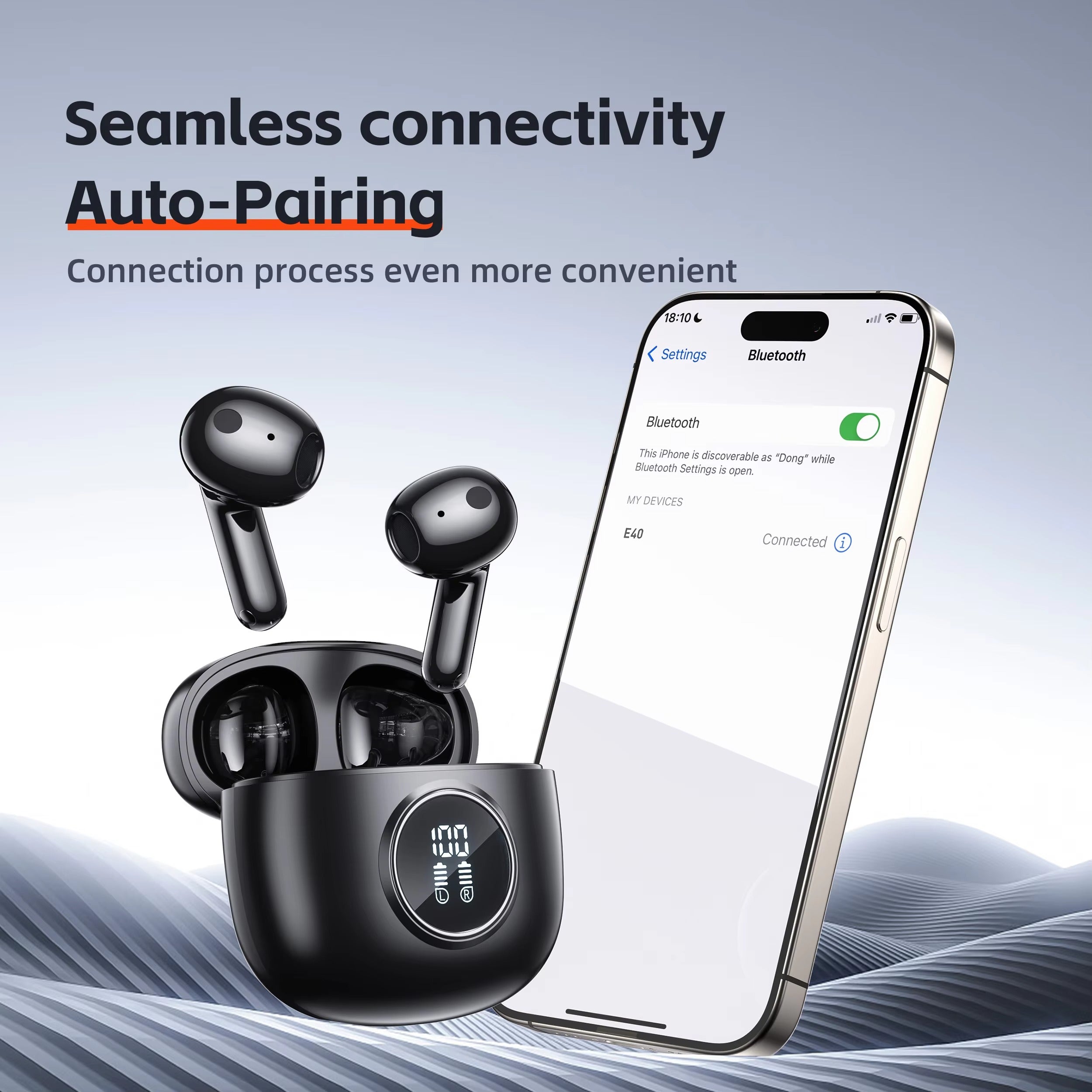 High Quality TWS Bluetooth 5.3 Earphones – 13mm Driver, 4 Mic ENC, Touch Control, LED Display, HiFi Bass, 28H Battery, Waterproof Wireless Headphones
