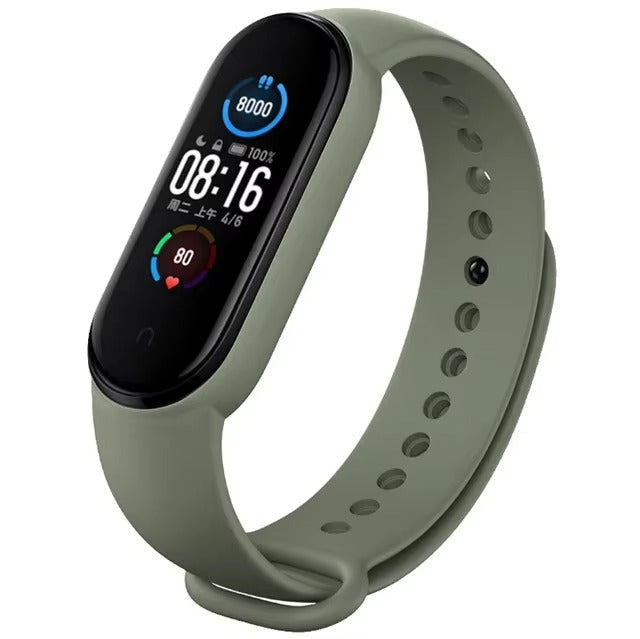 Comfort Fit Silicone Strap – Replacement Wristband for Smart Fitness Tracker 7 6 5 4 3, Adjustable Smartwatch Band, Skin-Friendly, Durable Accessory