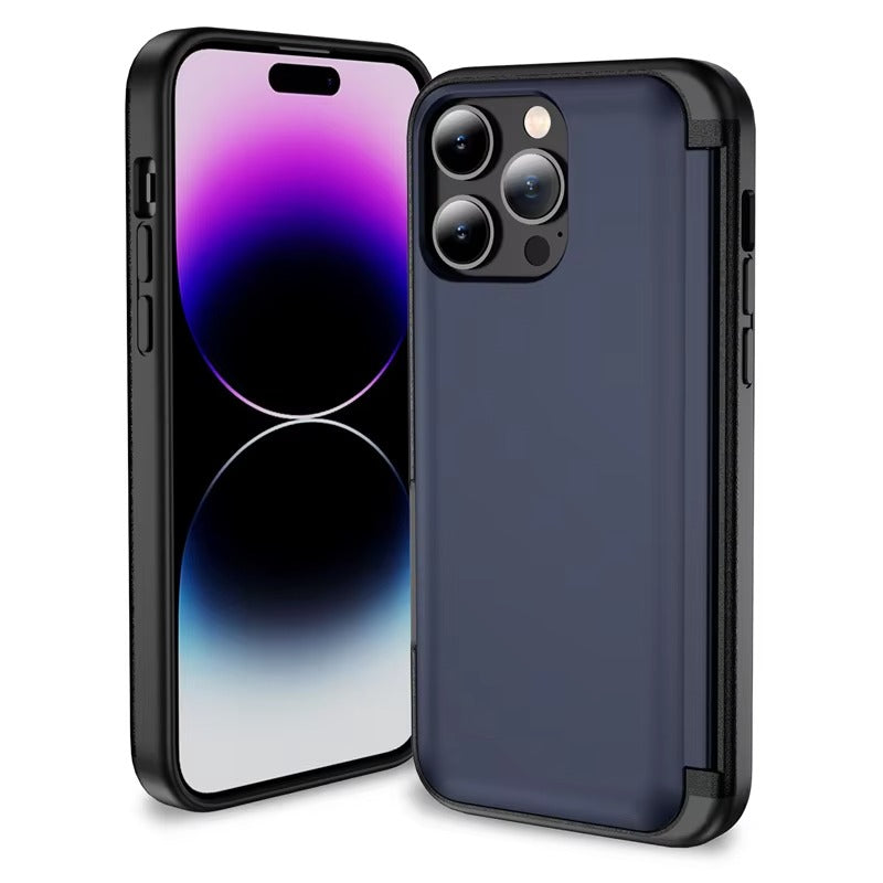 Robust Apple iPhone Case, MagSafe Compatible, Camera Lens and Screen Protection, Ultra Thin, Shockproof, Magnetic, Full All Around Protection, Flip Card Bracket Cover