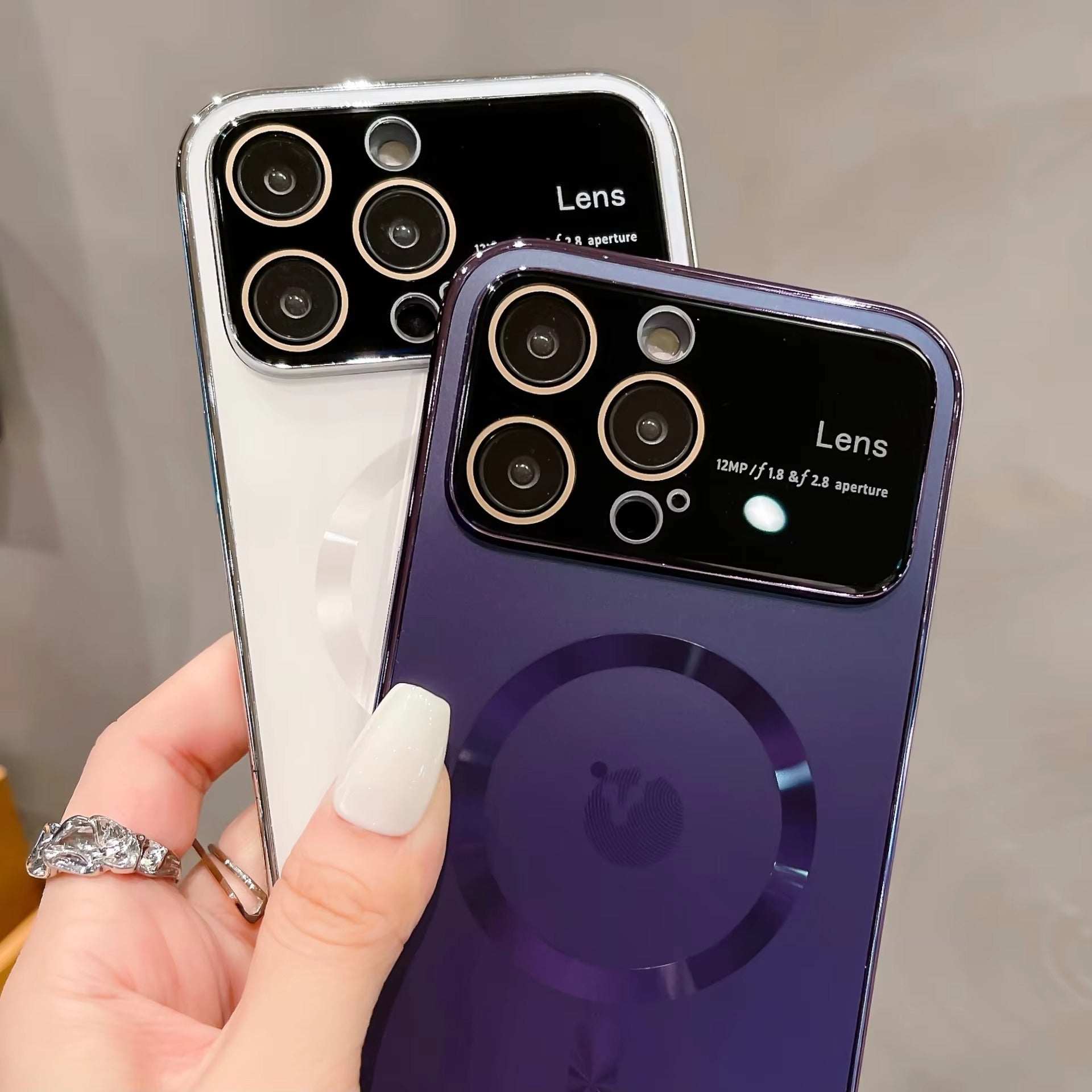 Premium Apple iPhone Case MagSafe Compatible, Camera Lens & Screen Protection, Ultra Thin Shockproof Magnetic Full All Around Protection Cover with Frosted AG Matte Back Design