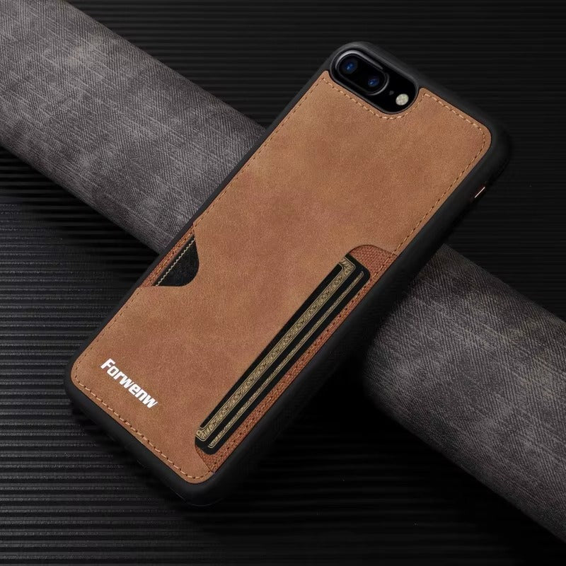 Luxury Apple iPhone Case, MagSafe Compatible, Camera Lens and Screen Protection, Ultra Thin, Shockproof, Magnetic, Full All Around Protection, Retro Leather Wallet Cover