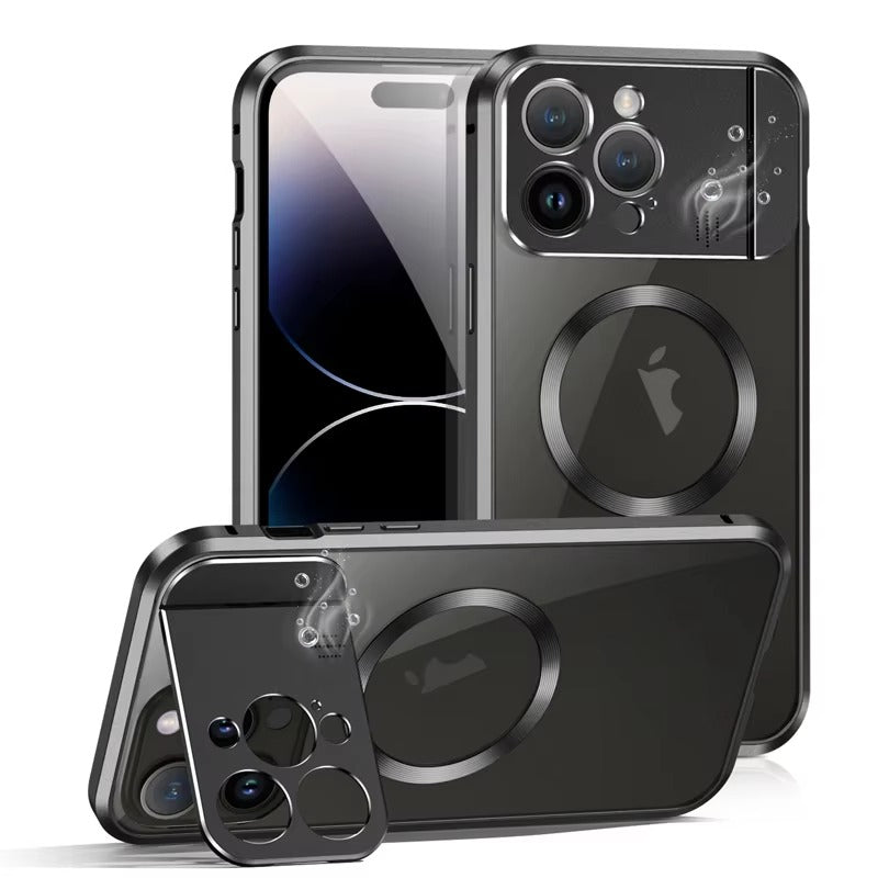 Luxury Magnetic Apple iPhone Case, MagSafe Compatible, Ultra Thin Shockproof Full Protection Cover with Wireless Charging