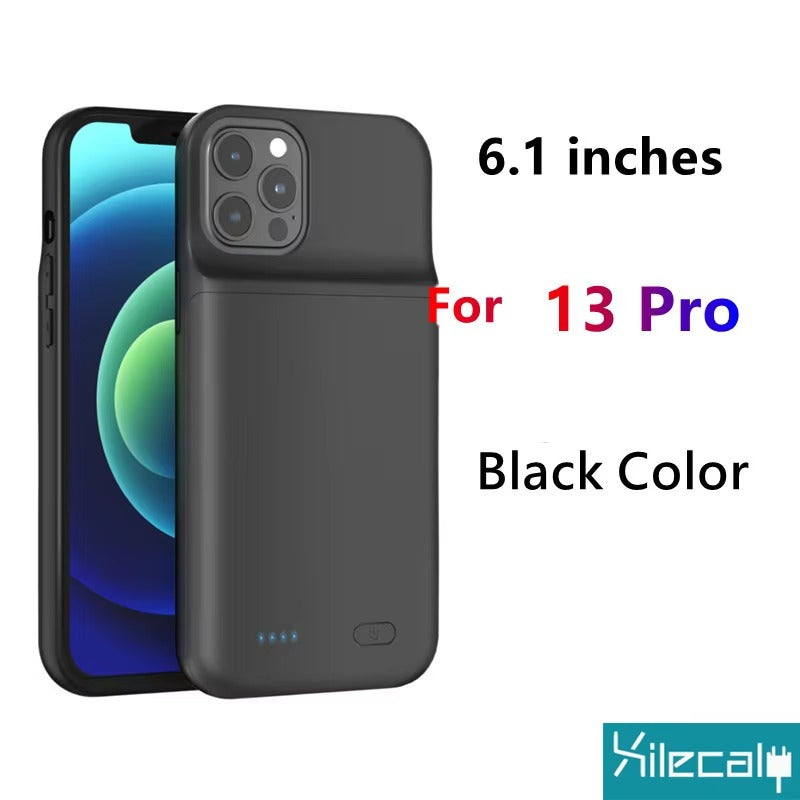 High Capacity Apple iPhone Case MagSafe Compatible, Camera Lens & Screen Protection, Ultra Thin Shockproof Magnetic Full All Around Protection Charging Cover with Built-In Battery