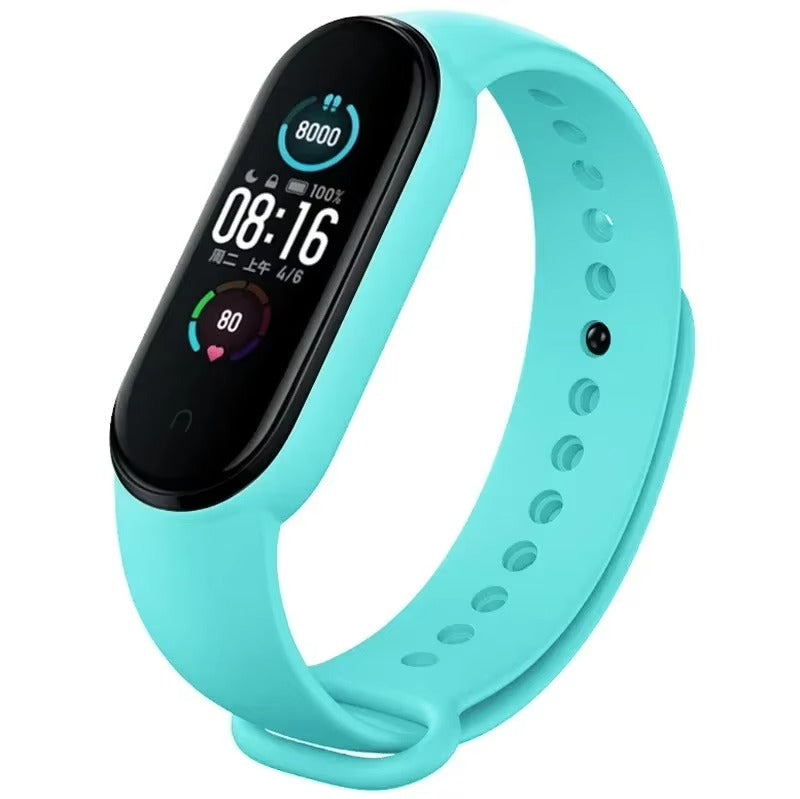 Comfort Fit Silicone Strap – Replacement Wristband for Smart Fitness Tracker 7 6 5 4 3, Adjustable Smartwatch Band, Skin-Friendly, Durable Accessory