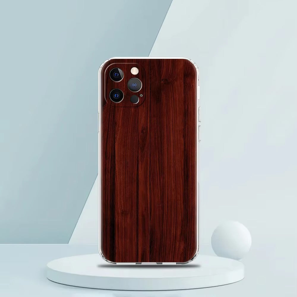 Premium Apple iPhone Case, MagSafe Compatible, Camera Lens and Screen Protection, Ultra Thin, Shockproof, Magnetic, Full All Around Protection, Carved Wood Soft Cover