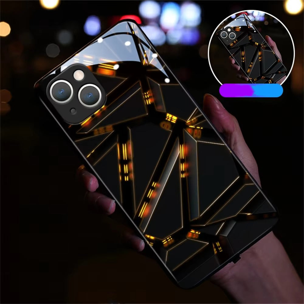 Premium Apple iPhone Case, MagSafe Compatible, Camera Lens and Screen Protection, Ultra Thin, Shockproof, Magnetic, Full All Around Protection, Voice-Activated LED Cover