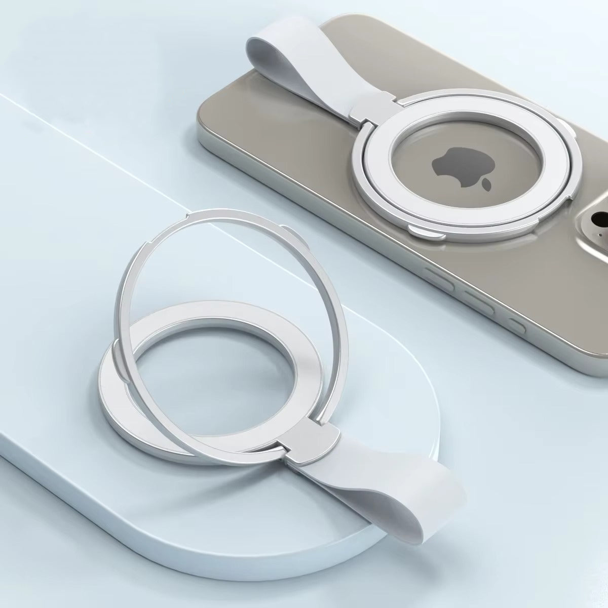 Premium, Magnetic Phone Ring Holder for MagSafe Rotatable Stand with, Strong Magnet Mount for Apple iPhone and Smartphones
