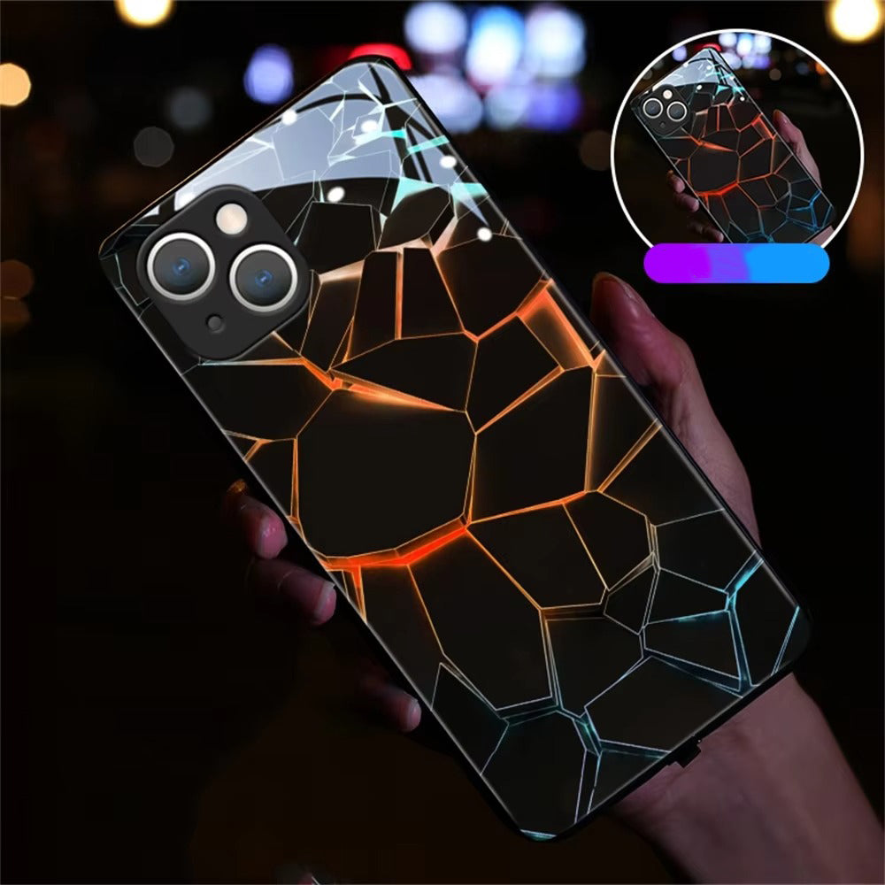 Premium Apple iPhone Case, MagSafe Compatible, Camera Lens and Screen Protection, Ultra Thin, Shockproof, Magnetic, Full All Around Protection, Voice-Activated LED Cover