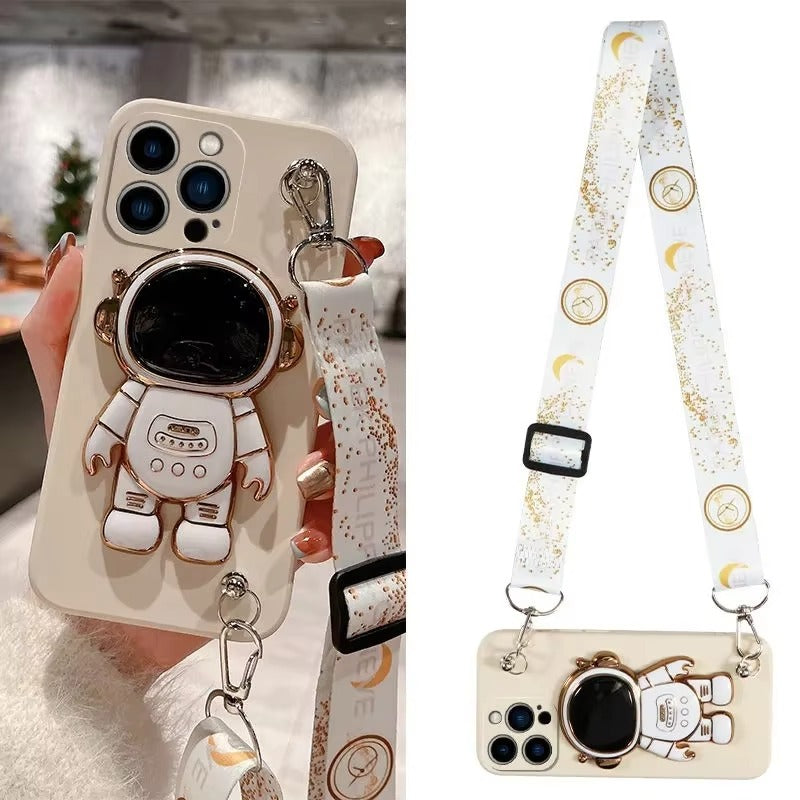 Luxury Astronaut Apple iPhone Case, MagSafe Compatible, Ultra Thin Magnetic Shockproof Full Protection Cover