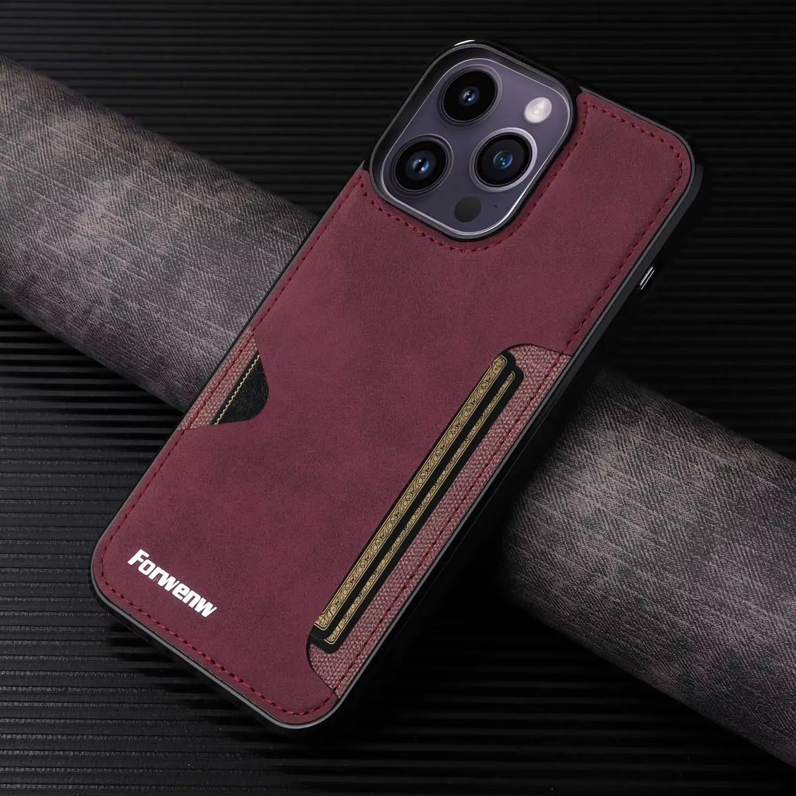 Luxury Apple iPhone Case, MagSafe Compatible, Camera Lens and Screen Protection, Ultra Thin, Shockproof, Magnetic, Full All Around Protection, Retro Leather Wallet Cover