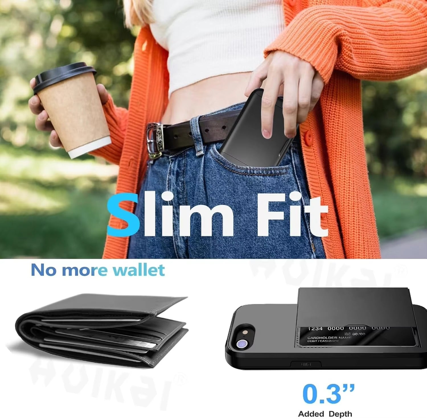 Robust Apple iPhone Case, MagSafe Compatible, Camera Lens and Screen Protection, Ultra Thin, Shockproof, Magnetic, Full All Around Protection, Slide Card Wallet Cover