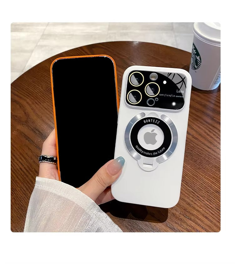 Premium Apple iPhone Case, MagSafe Compatible, Camera Lens and Screen Protection, Ultra Thin, Shockproof, Magnetic, Full All Around Protection, Magnetic Bracket Cover