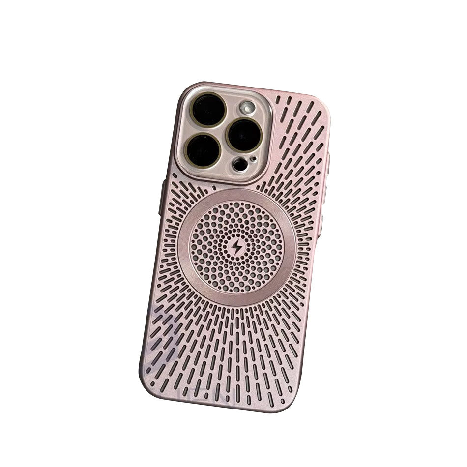 Premium Apple iPhone Case, MagSafe Compatible, Camera Lens & Screen Protection, Ultra Thin, Shockproof, Magnetic Full All Around Cover – Slim PC Case with Heat Dissipation, Wireless Charging & Titanium Lens Cover