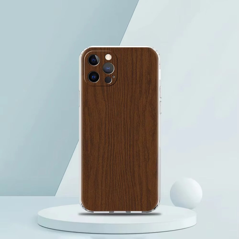 Premium Apple iPhone Case, MagSafe Compatible, Camera Lens and Screen Protection, Ultra Thin, Shockproof, Magnetic, Full All Around Protection, Carved Wood Soft Cover