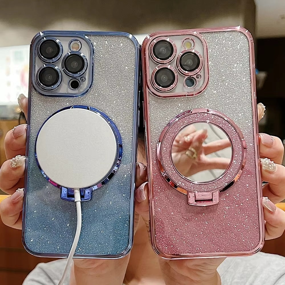 Luxury Apple iPhone Case, Camera Lens & Screen Protection, Ultra Thin Shockproof Magnetic Full All Around Protection Cover