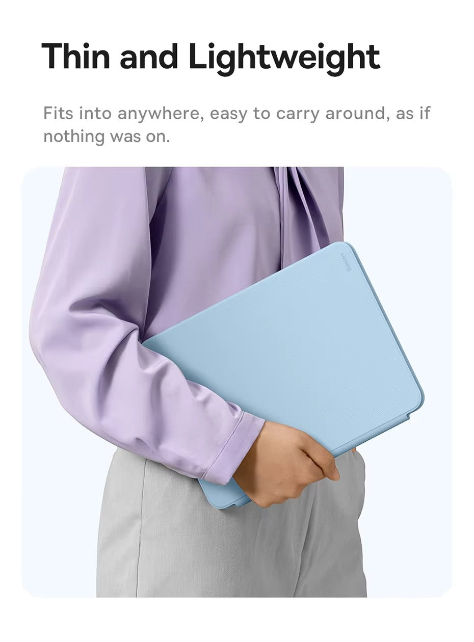 Premium Magnetic iPad Case with Pencil Holder – Slim Smart Cover with Auto SleepCompatible with 10.2", 10.9", 11", 12.9" Tablets