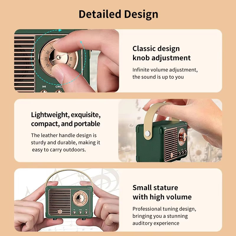 High Quality Portable Bluetooth Speaker for iPhone, Waterproof Wireless Subwoofer, Outdoor Loud Music Box with Deep Bass for Car and Home Use