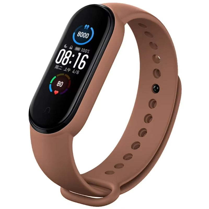 Comfort Fit Silicone Strap – Replacement Wristband for Smart Fitness Tracker 7 6 5 4 3, Adjustable Smartwatch Band, Skin-Friendly, Durable Accessory