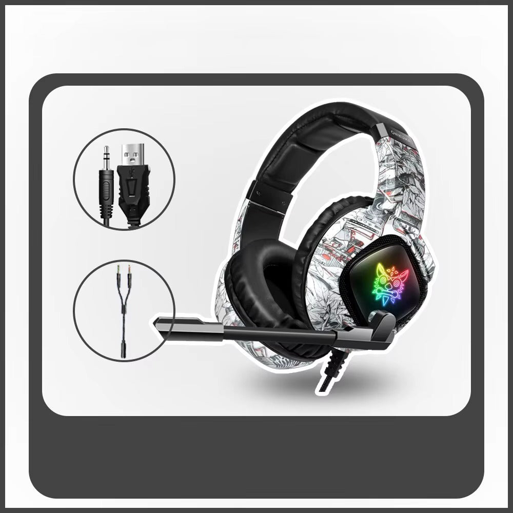 High Quality, Wired Gaming Headset with Microphone Stereo Over-Ear with Clear Sound for Apple Devices and Gaming Consoles