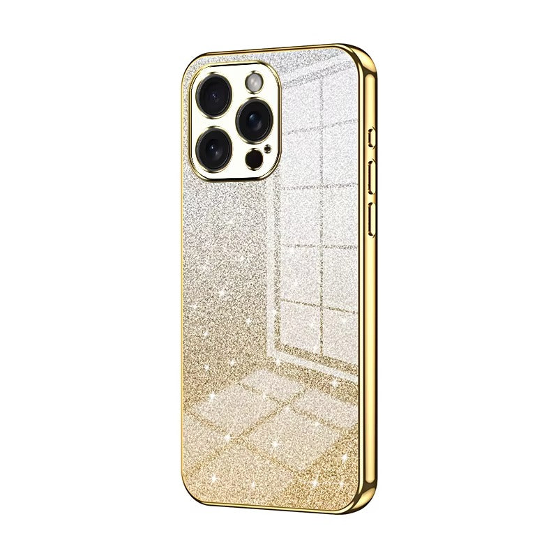 Luxury Apple iPhone Case, MagSafe Compatible, Camera Lens & Screen Protection, Ultra Thin, Shockproof, Magnetic Full All Around Cover – Electroplated Glitter Soft TPU Case with Shockproof Back Protection