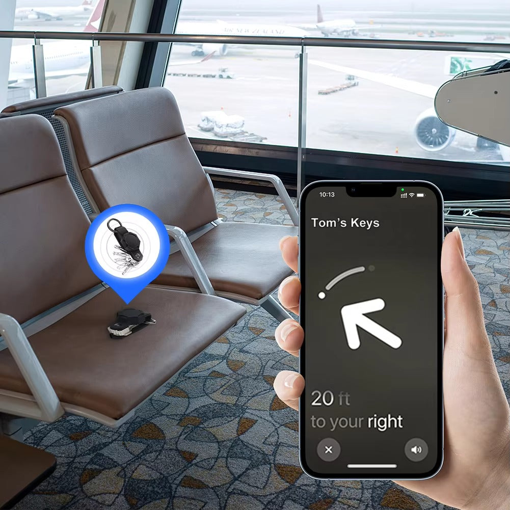 Waterproof Silicone Keychain Case for Apple AirTag – Anti-Lost Key Organizer with Screwdriver, Lightweight & Durable, Fits Up to 7 Keys