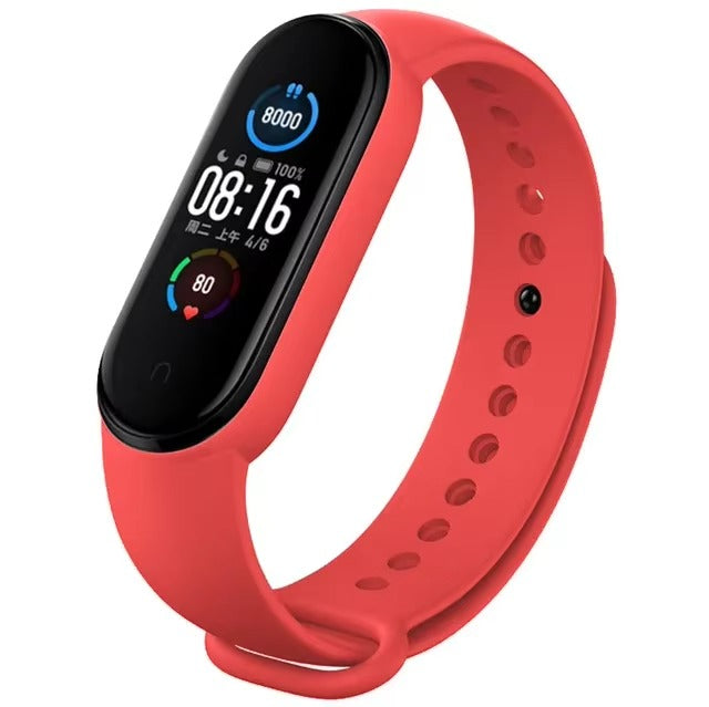 Comfort Fit Silicone Strap – Replacement Wristband for Smart Fitness Tracker 7 6 5 4 3, Adjustable Smartwatch Band, Skin-Friendly, Durable Accessory