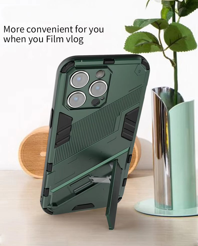 Robust Apple iPhone Case, MagSafe Compatible, Camera Lens and Screen Protection, Ultra Thin, Shockproof, Magnetic, Full All Around Protection, Armor Kickstand Cover