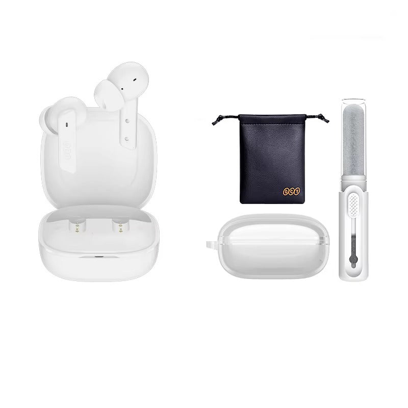 Premium, ANC Wireless Headphones – Bluetooth 5.2 Earphones with 6-Mic ENC, HD Call, Transparency Mode for Apple iPhone
