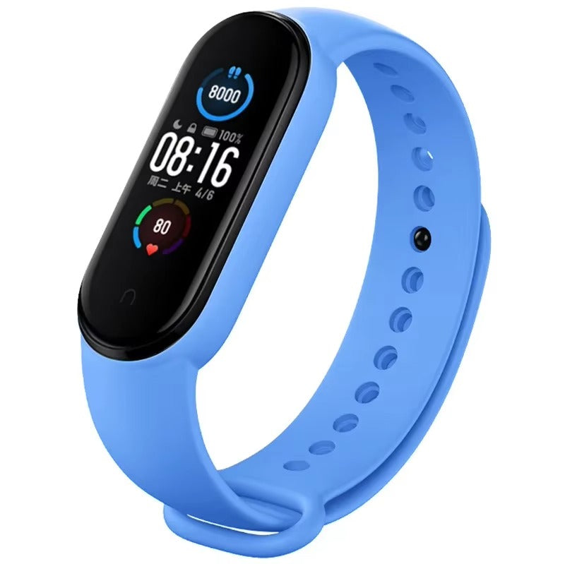 Comfort Fit Silicone Strap – Replacement Wristband for Smart Fitness Tracker 7 6 5 4 3, Adjustable Smartwatch Band, Skin-Friendly, Durable Accessory