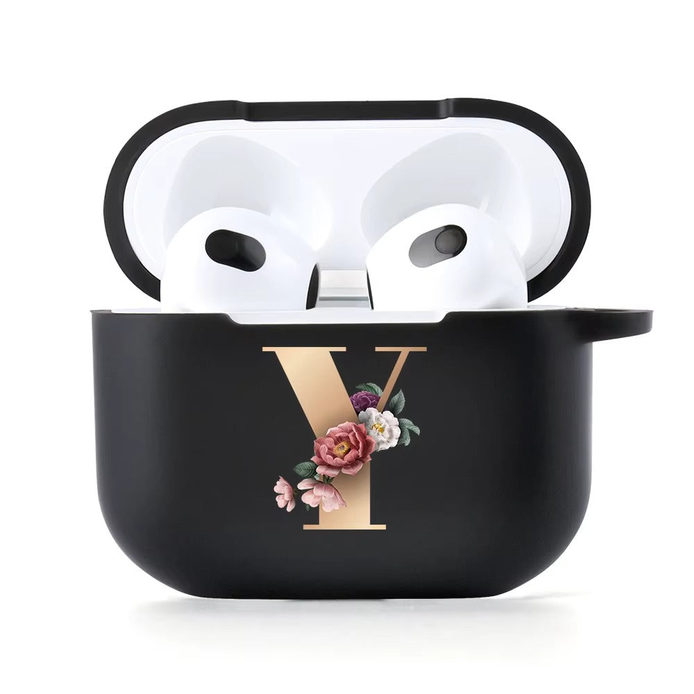 Premium Cute Cartoon Silicone AirPods Case Cover – A, B, C Letters & Fun Designs like Cat, Hearts, Angry Panda, Music Notes, for AirPods Pro 2, Pro, 3, 1/2